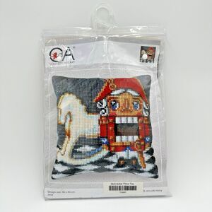 Collection D'Art Nutcracker Pillow Top Needlepoint Kit Design 5454 40X40 CM New